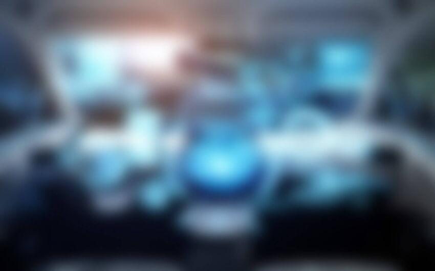 Cockpit eines selbstfahrenden Autos